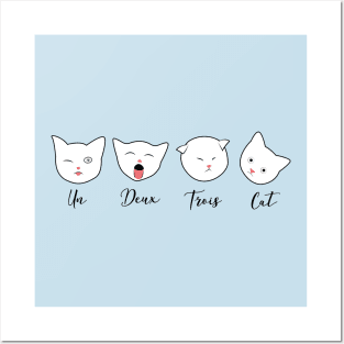 Un Deux Trois Cat Posters and Art